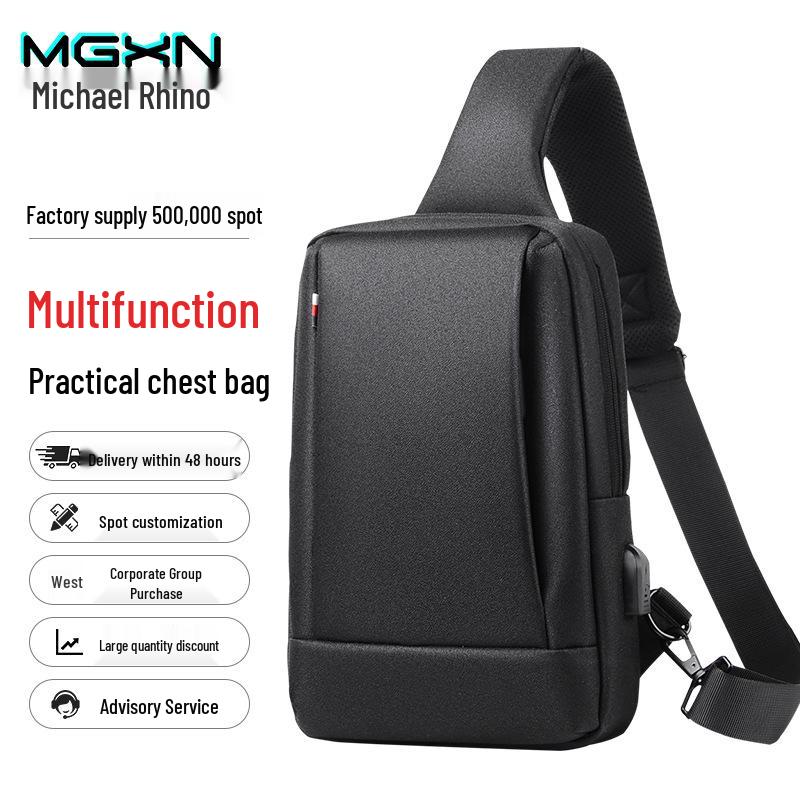High-End Crossbody Bag: Trendy, Lightweight Chest Bag for Men & Women - Perfect for Travel and Commuting