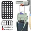 Portable Nail Varnish Organizers Bag Double Handles Adjustable Strap Waterproof Polyester Makeup Storage Case 30x22x25cm