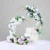 1Pc Metal Floral Hoop Garland Table Decoration for Wedding Centerpieces Holders Metal Wreath Flower Garland Home Decoration