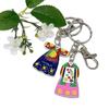 Traditional Miniature Hanbok Keychain 5-Piece Souvenir Set