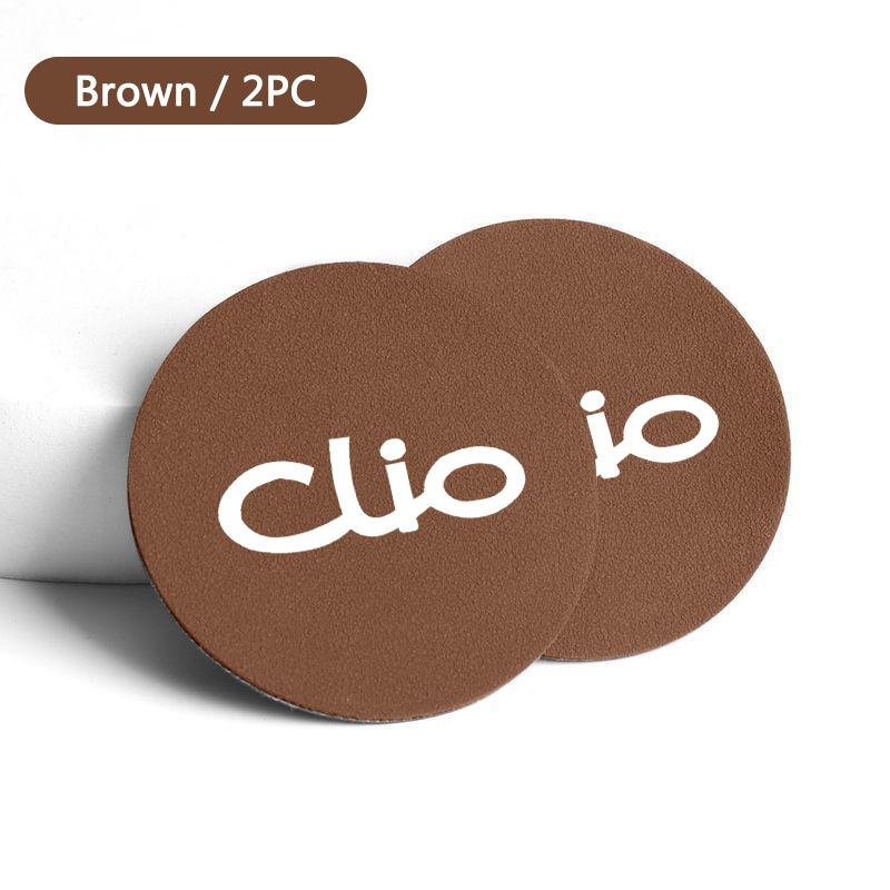 2Pcs Car Coasters Water Cup Non-Slip Mat Waterproof Water Cup Mat For Renault Clio 2 3 4 5 6 MK2 MK3 MK4 Sport Megane Talisman r111