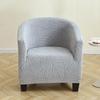Leaves Jacquard Tub Club Chair Cover Elastic Armchair Slipcovers Living Room Solid Bar Single Sofa Covers Furniture Protector