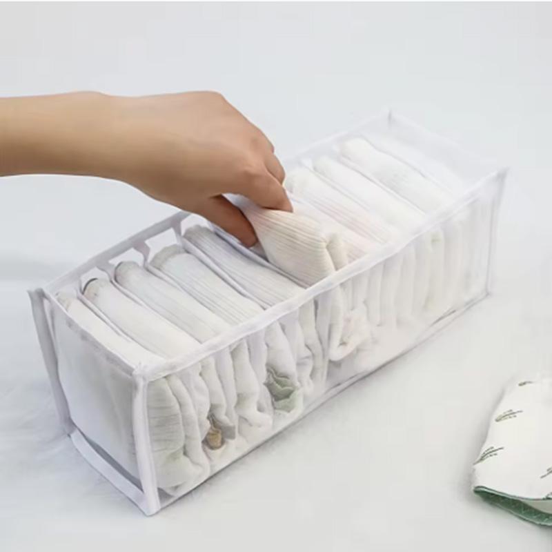 1/3pcs-Underwear Drawer Organizer Storage Box Foldable Closet Organizers Drawer Divider Storage Boxes For Underpants Socks Bra