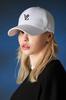 3D Monogram logo over fit ball cap White [VARZAR]