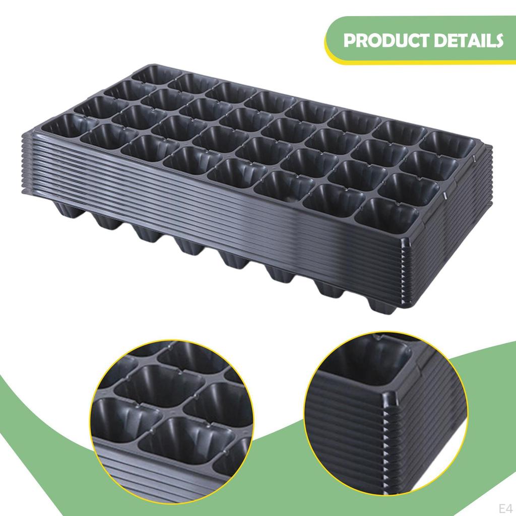 12 Cellular Seed Trays with Drainage Hole, Starter Pots for Fruit