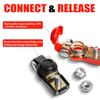 Heavy Duty Universal Car Battery Terminals Cable Clamps Positive Negative Red Black Connectors For Car Truck SUV Anti-Corrosion