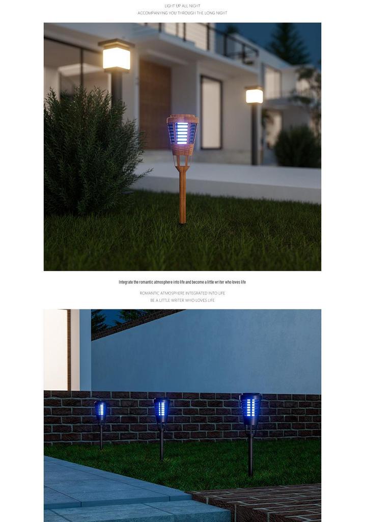 Waterproof Outdoor Solar Mosquito & Insect Killer Lamp for Garden & Courtyard
