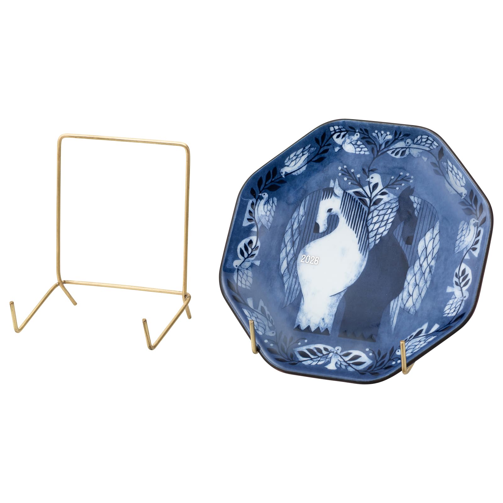 

Годовая тарелка Хасами, тарелка, диаметр около 18 см, синяя, сделано в Японии, артикул 549828