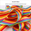 Artistic Gymnastics Ribbon with Rod Bright Color Kids Outdoor Toy for School Sports Meeting Dance Performance