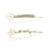 Sanas Bobby Pins For Women Stylish (2Pcs) Hair Pins For Hair Styling Accessories For Woman Stylish Clips For Girls Pearl Hair Accessories For Women