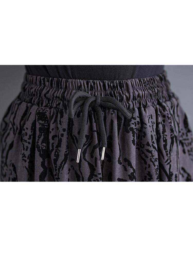 Xitao Pocket Patchwork Print Pant Sets LJ1088