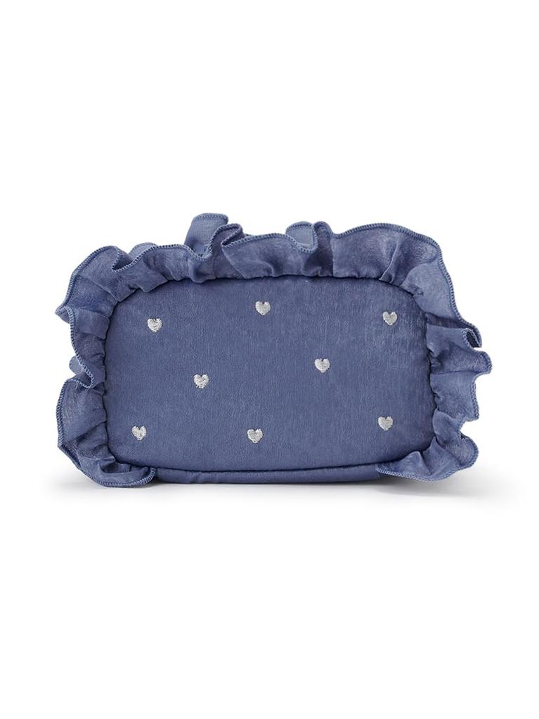 Gelato Pique Heart Embroidered Frill Square Pouch PWGB244684 NVY