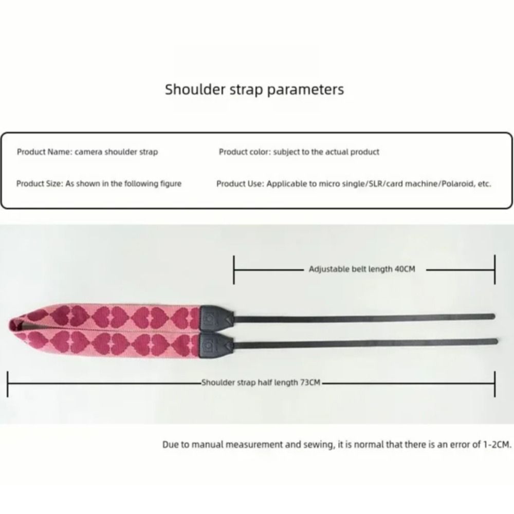 Adjustable Camera Strap Belt Wear-resistant Anti-fall Vintage Camera Strap Universal Portable for Nikon/Fujifilm/Canon/Sony