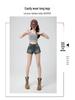 Women's 2025 High-Waisted Denim A-Line Hot Pants - New Summer Slim-Fit Elastic Shorts