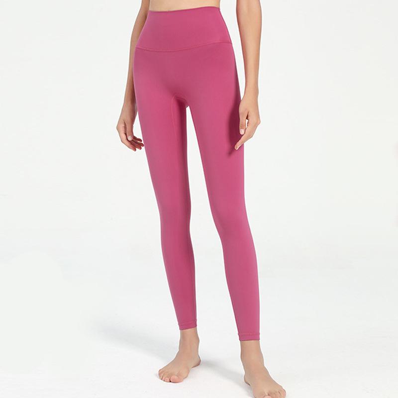 

Nude Feel Lycra High Waist Pocket Peach Booty Lift Yoga Pants for Women S