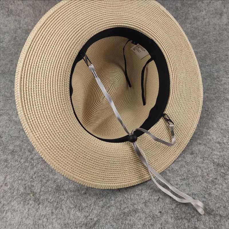 Trendy Plus Size Men's Panama Straw Hat for Sun Protection on Beach & Summer Travel