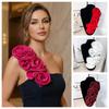 Big Flower Handmade Floral Applique Folded Design DIY Chest Flower  Dress Accessories