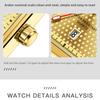 OPK Brand Watch Square Steel Belt Men's Watch Luminous Waterproof Single Calendar Quartz Watch Men's Watch