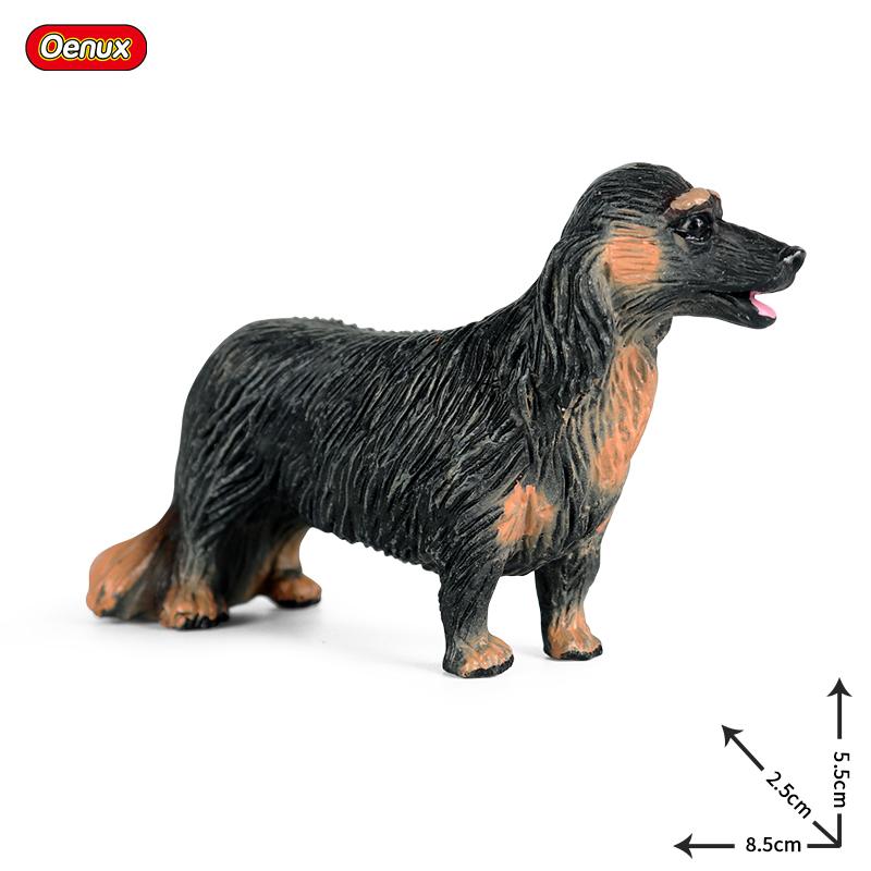 Oenux Kitty Dog Animals Model Action Figure Siamese Husky Pug Rottweiler Puppy Figurines PVC Cute Collection Toy Kids Gift