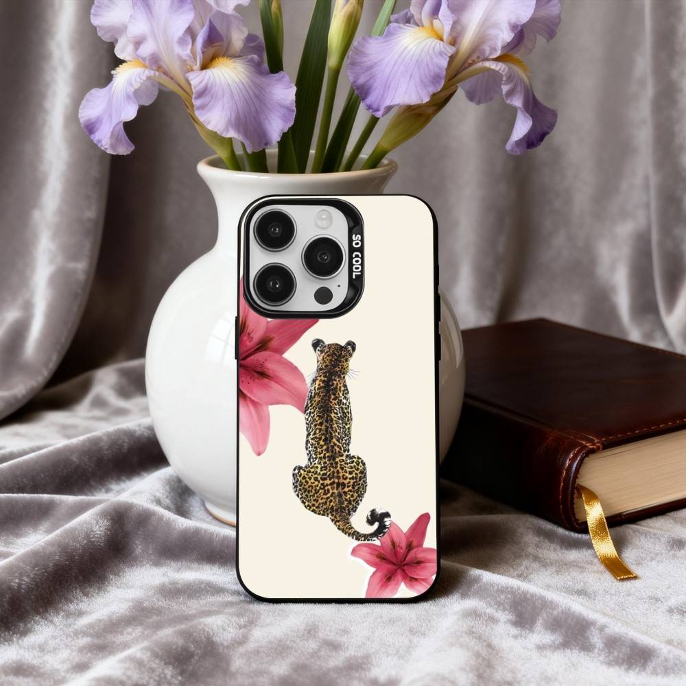 

C-Cute L-Lily L-Flower & L-Leopard Phone Case For iPhone17,16,15,14,13,12,11 Plus,Pro Max Black Candy silver phone case iPhone17air