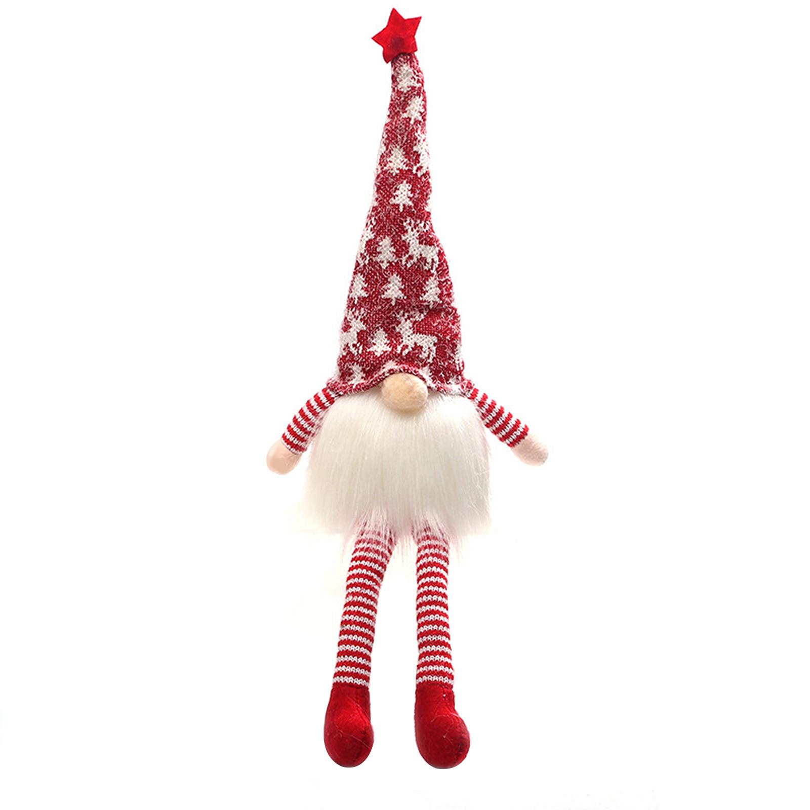 

Santa Rudolph Doll Cloth Birthday Present For Home Christmas Holiday Decoration червоний
