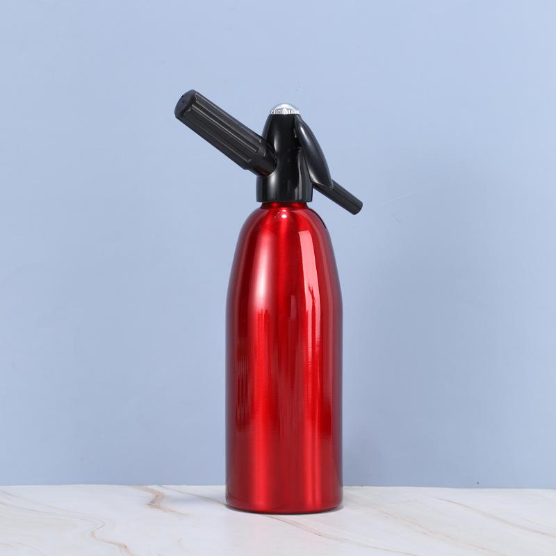 Manual 1L Soda Siphon CO2 Dispenser WATER Bubble Generator Cool Drink Cocktail Soda Machine Aluminum Bar DIY Soda Maker