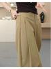 2025 Autumn/Winter Women's High-End Wide-Leg Slimming Straight-Leg Fashion Pants