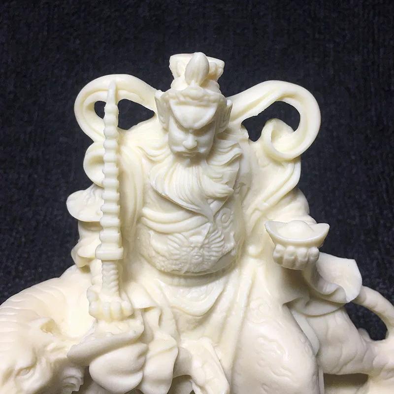 Riding Tiger-Zhao Gongming God of Wealth Statue -Chinese Buddhist Figures Home Room Office Feng Shui God of Wealth Statue