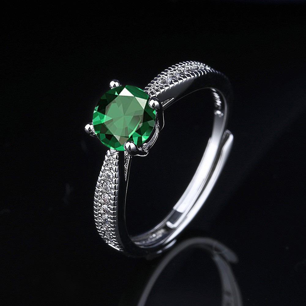 2026 Exquisite Ring Classic Four-claw One-carat Moissanite Light Luxury Proposal Ring