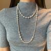 Imitation Pearl Multi-Layered Women'S Necklace Exaggerated  High Street Club Party Banquet Necklace For Women Jewelry