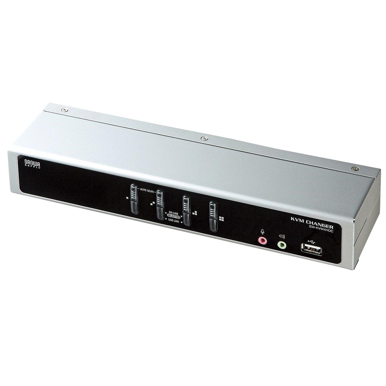 Sanwa Supply DVI Compatible Automatic PC Switch SW-KVM4HDC Dual-Link (41)