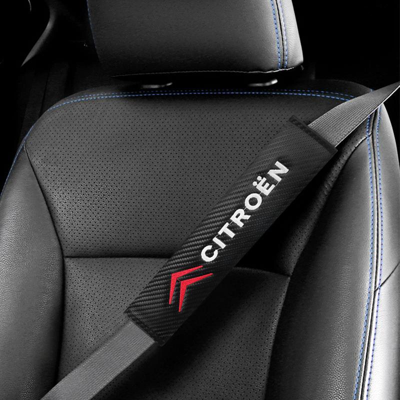 Car Safety Seat Belt Cover Shoulder Protector Pads For Citroen C4 C3 C5 C1 C2 C6 C4L VTS C-ELYSEE Berlingo Picasso Accessories