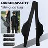 Neue tragbare faltbare Angelruten-Tasche Schwarz 120/130CM Angelruten-Koffer mit Schultergurt Angelruten-Koffer