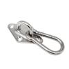 Stainless Steel Diamond Door Latch Set & Hammock Fixing Buckle with Eye Plate for Shade Sail Accessories.
