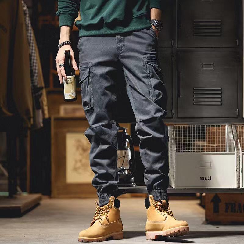 Men's Retro Casual Multi-Pocket Cotton Pants