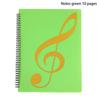 Flexible 20 Pages Piano Music Score Folder A4 Music Book Clip Sheet Note Folder Piano Paper Sheets Music Binder For Practice