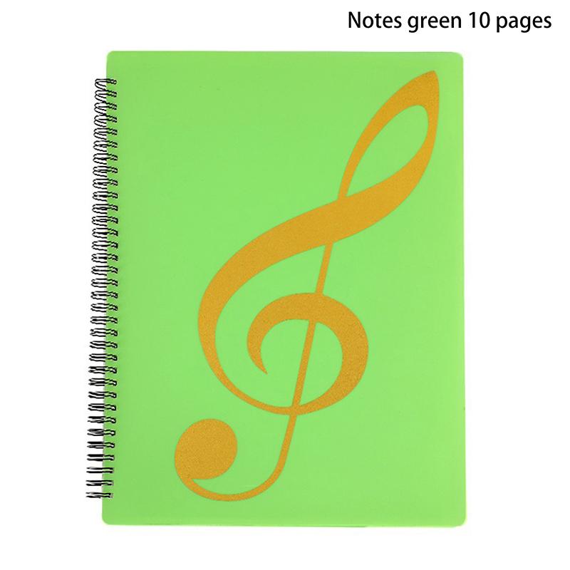 Flexible 20 Pages Piano Music Score Folder A4 Music Book Clip Sheet Note Folder Piano Paper Sheets Music Binder For Practice