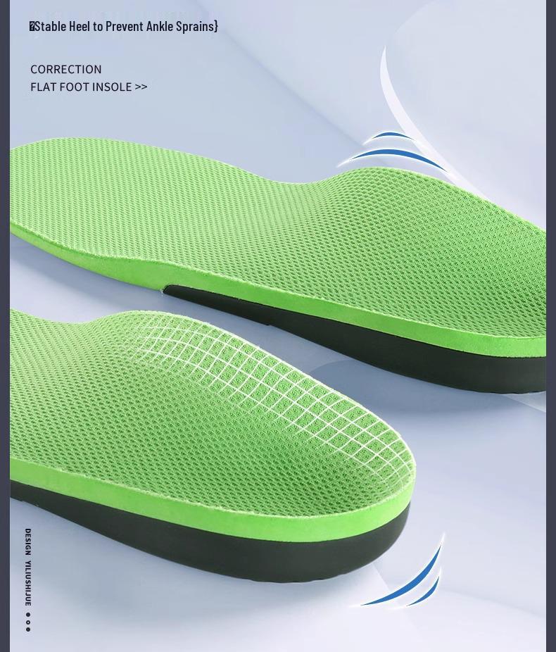 Herren Hochelastische Einlegesohlen mit Fußgewölbeunterstützung - Atmungsaktiv, Schweißabsorbierend, Stoßdämpfend, Plattfußkorrektur.