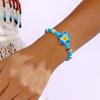 Bohemian Colorful Flower Charm Bracelets For Women Adjustable Pull String Summer Vacation Bangles Girls Party Jewelry Gift