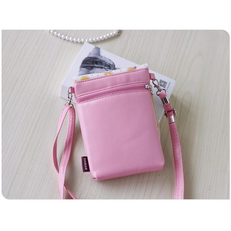 Narunii Mini Borsa A Tracolla Donna In Pelle PU Trasparente Con Touch Screen - Portafoglio E Custodia Cellulare