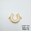 European Retro Copper-Plated Real Gold Pendant Jewelry with Mother of Pearl Double Pendant for Women