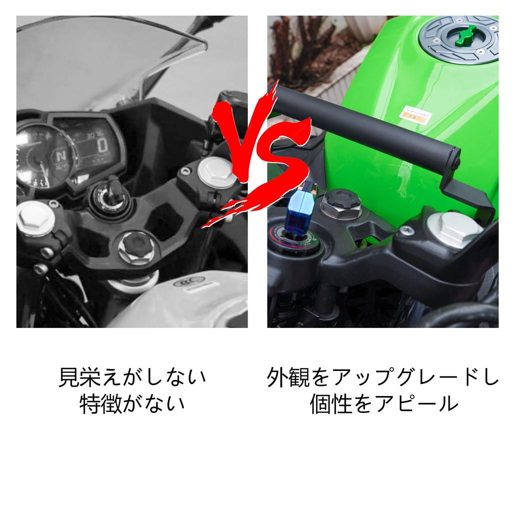 Motikvans Klemmstange Multibar Halterung für Kawasaki Handy Navi Halterung Ø 22mm Kompatible Fahrzeuge nur für Kawasaki Ninja 400 Z400