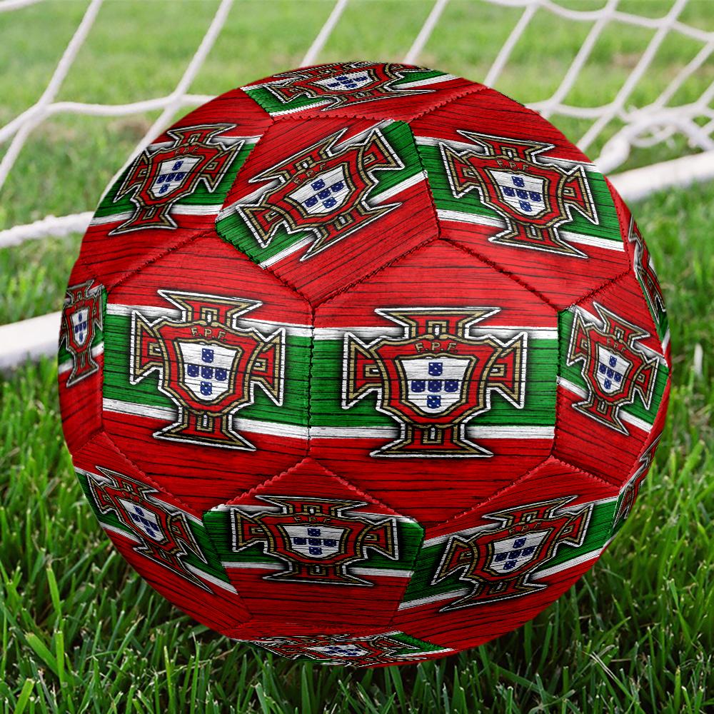 Portugal's National Emblem Size 5 Soccer Ball,Indoor/Outdoor Suitable for Training Matches Tournaments Practice Games Perfect Gift for Fan
