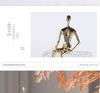 Luxury Crystal Sitting Figure Sculpture for Home Decor