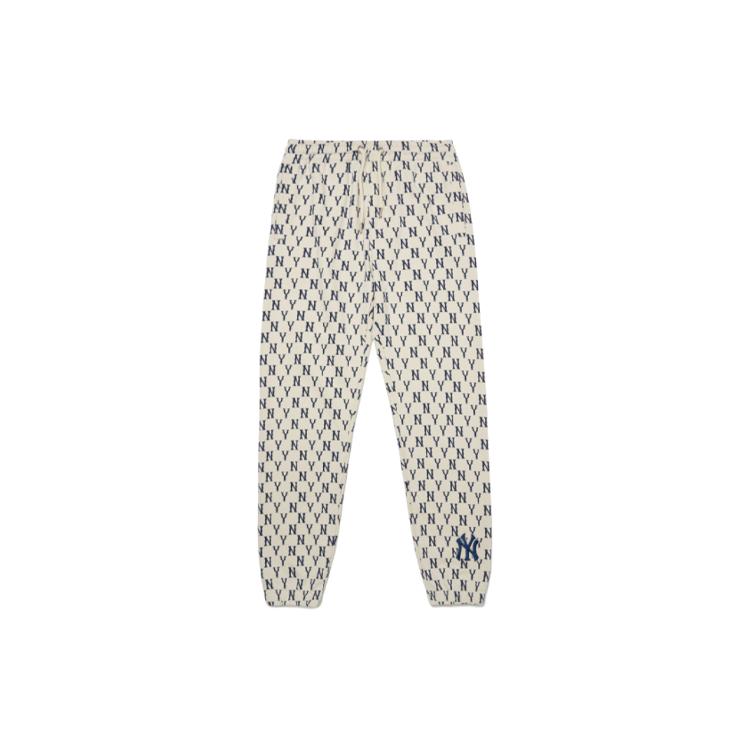 MLB Monogram MLB Basic Logo Knitted Sweatpants Unisex Cream 3ATPM0121-50CRS XL
