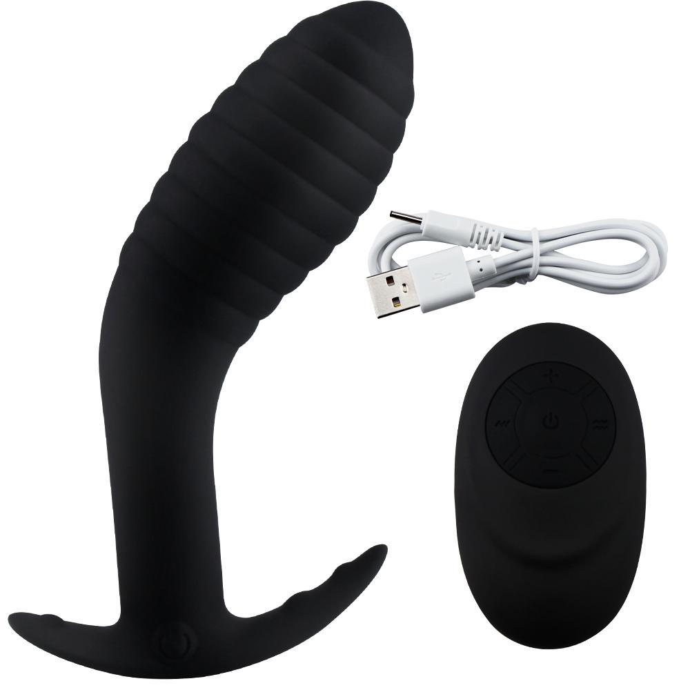 Prostate Massager Remote Control Anal Plug Vibrator Waterproof 10 Stimulation Modes Butt Anus Massager Silicone Sex Toy for Men