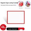 A4 Paper Cutting Frame for Children's New Year Window Decorations and Artwork Display