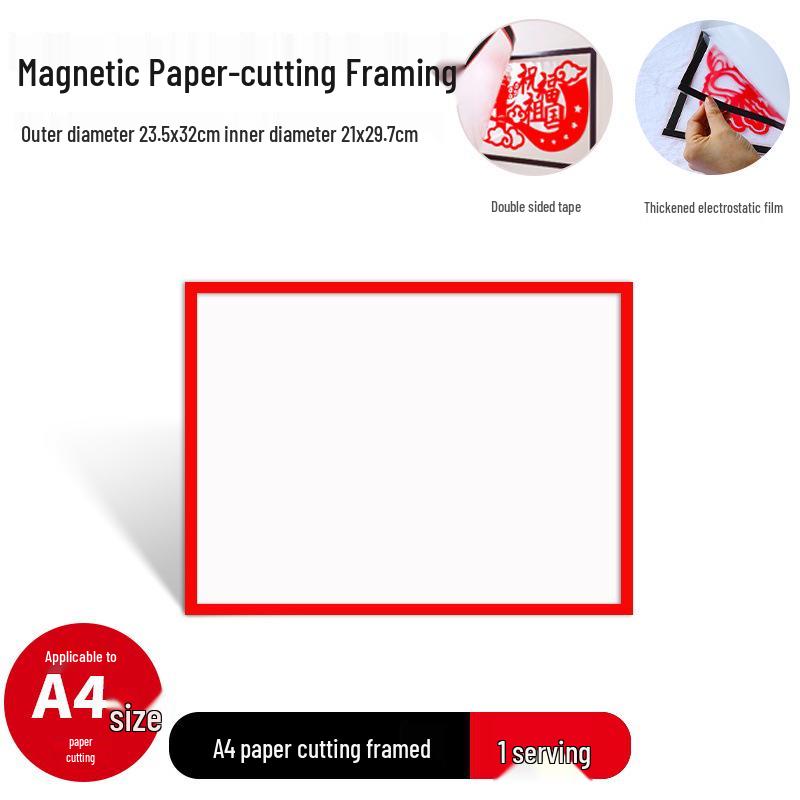 

A4 Paper Cutting Frame for Children s New Year Window Decorations and Artwork Display