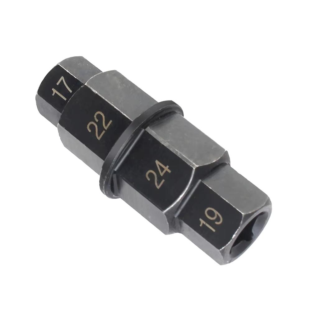 SEAMETAL 24mm Axle Hex Motorcycle 4-in-1 Durable Axle Hex Motorcycles Front Wheel 17 19 22 24mm Axle Hex Spindle Removal Tools