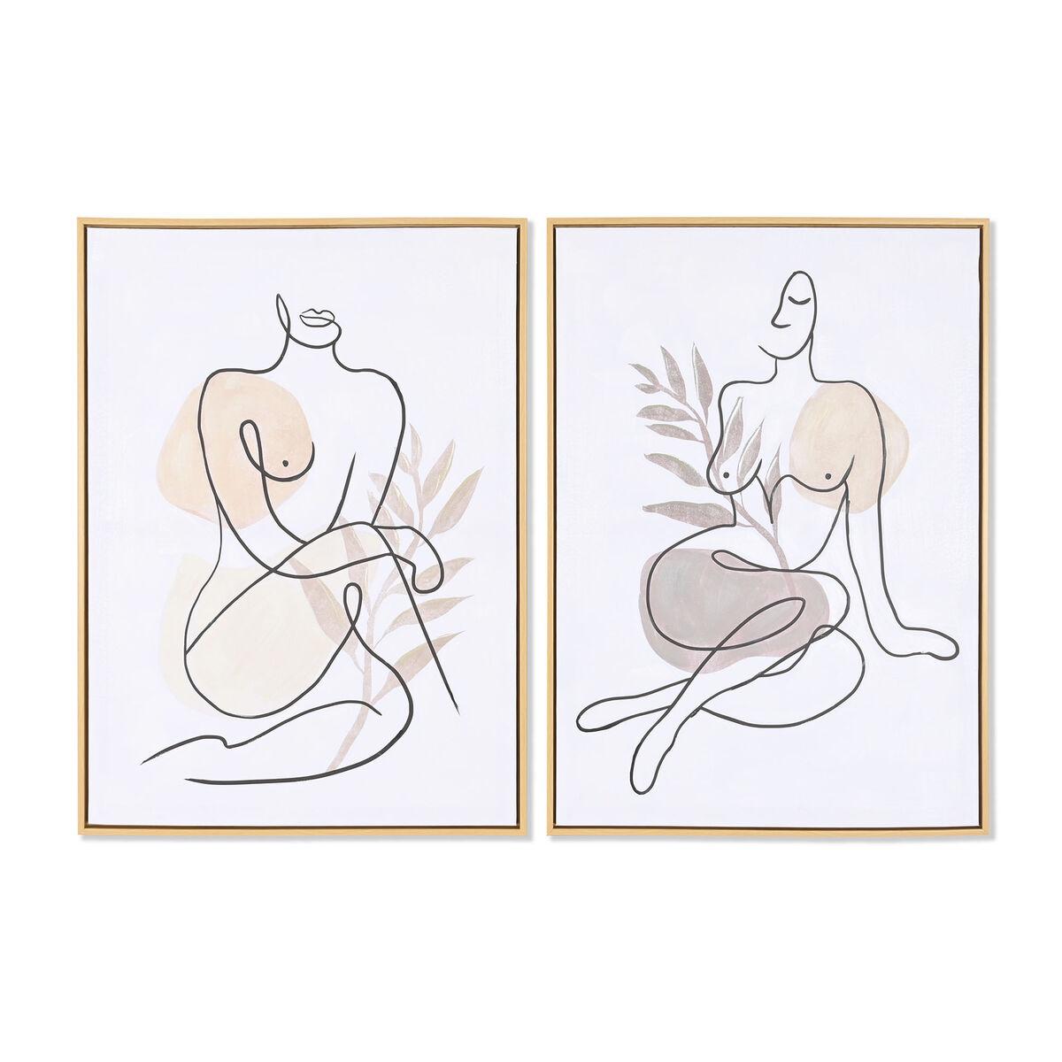 

Рамка DKD Home Decor 50 x 3,5 x 70 см Скандинавская абстракция (2 единицы) TU прозрачный